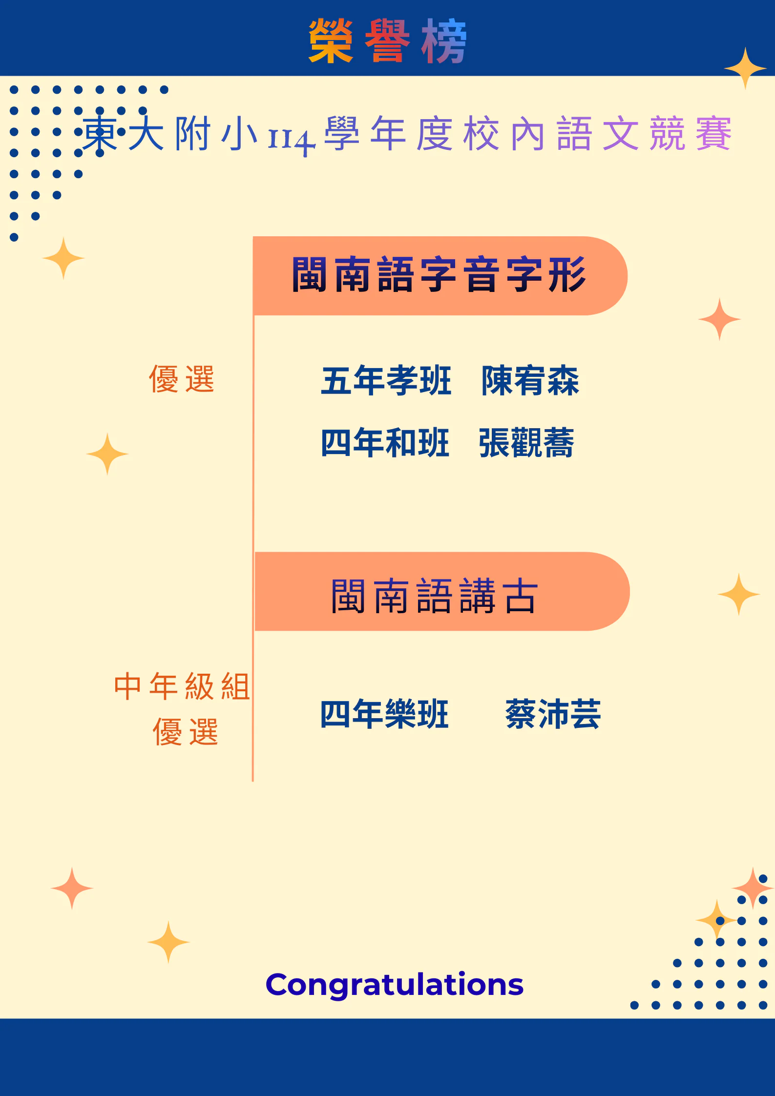 114語文競賽榮譽榜 3